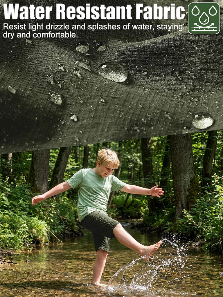 Pants for Boys Scout Kids Hiking Convertible Zip Off Cargo Safari