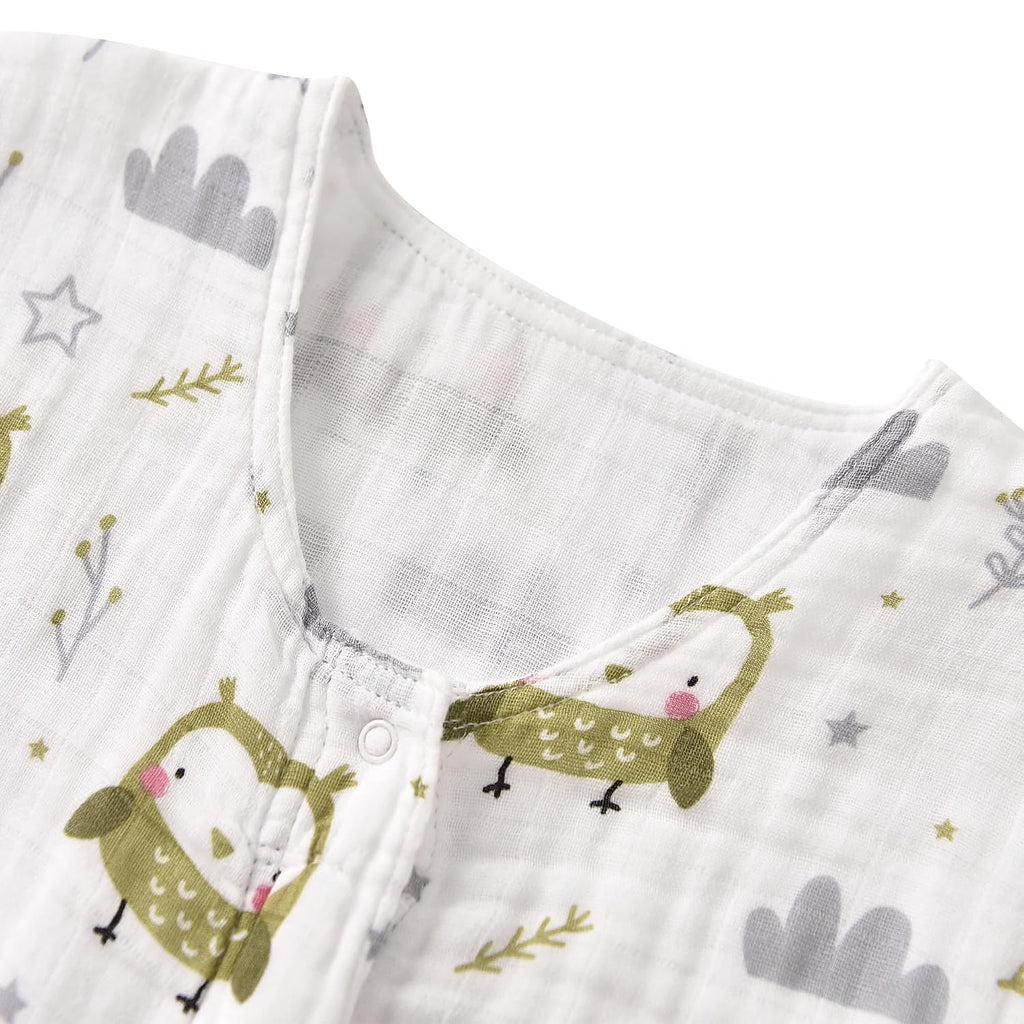 Toddler Sleep Sack 2, 0.5 TOG Lightweight Wearable Blanket, 100% Organic Cotton Muslin, Sleeveless, Way YKK