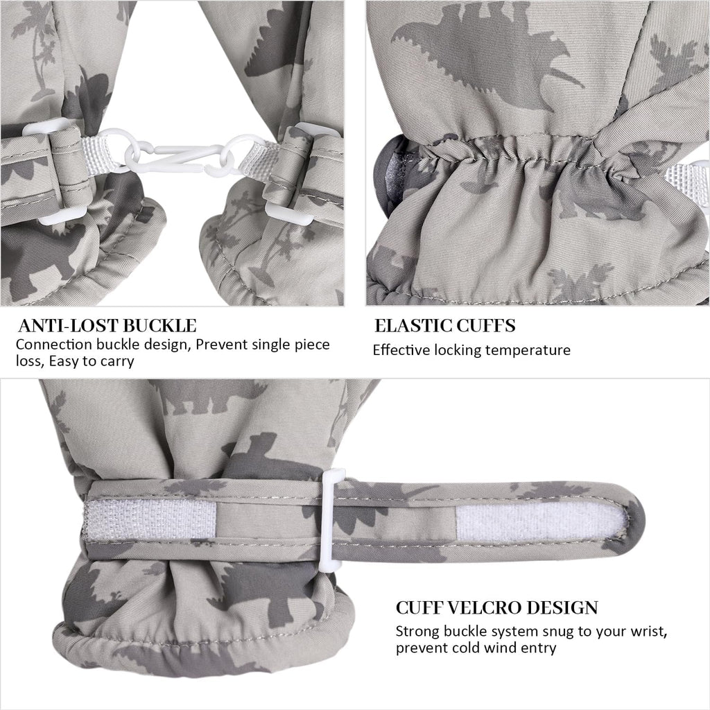 Fleece Lined Mittens for Baby Boys Girls,Baby Toddler Little Kids Winter Warm Gloves Mittens