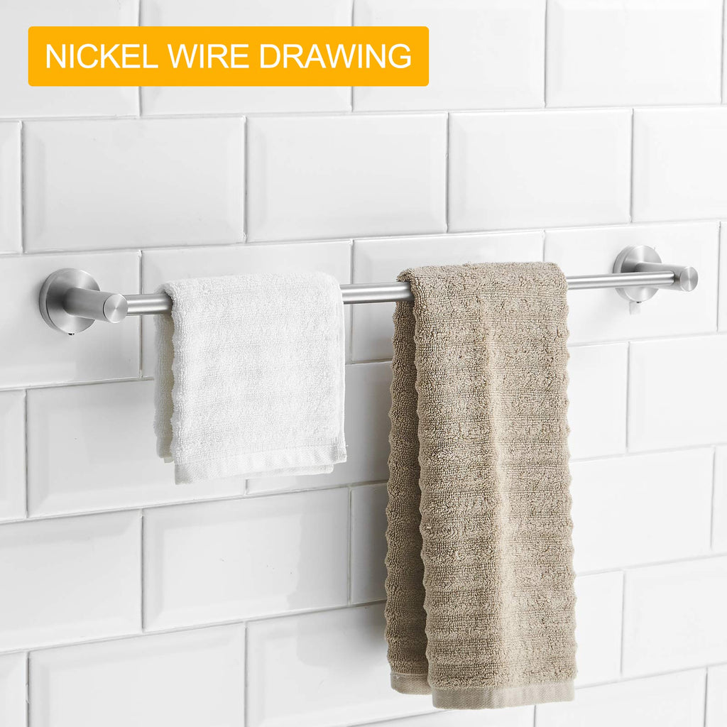 Adjust Towel Bar Towel Racks Wall Mounted Brushed Nickel
