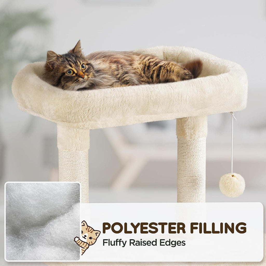 63in Sturdy Large Cat Tree for Indoor Heavy Cats, Tall Tower