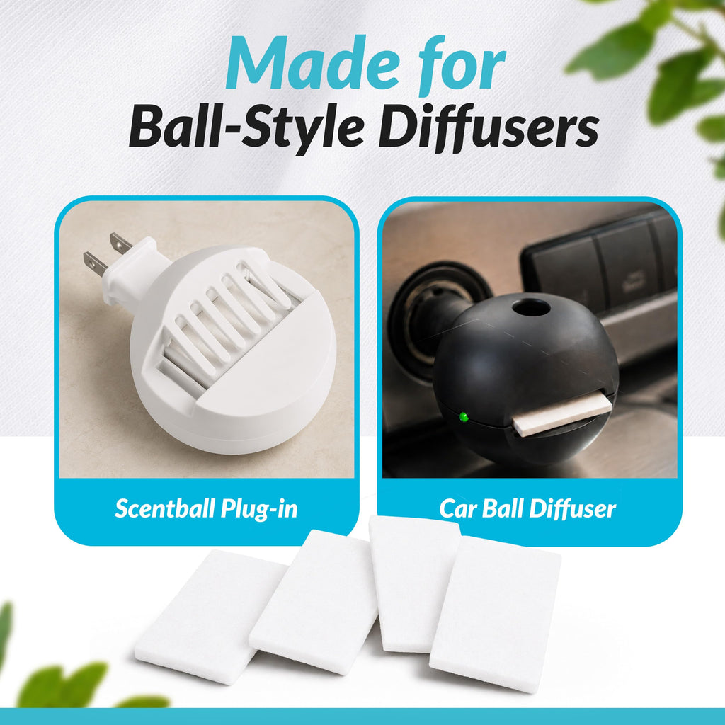Aromatherapy Refill Pads for car scent and ball style plug in diffuser Refill Pads (100)