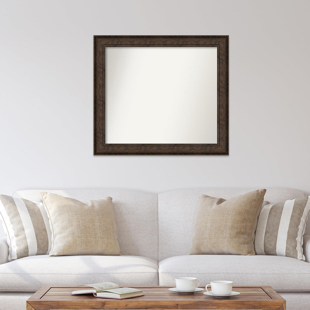 Bronze Wall & Bathroom Mirror for Over Sink, 32x36 Large Mirror