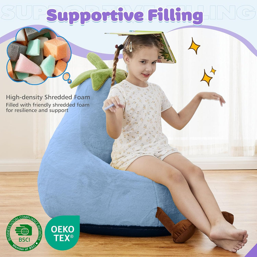 Kids Bean Bag Chair, Toddler Couch for Teens & Kids, 24Inch