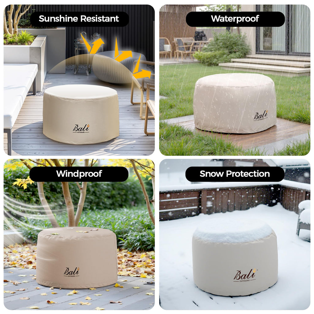 Round Fire Pit Covers Waterproof