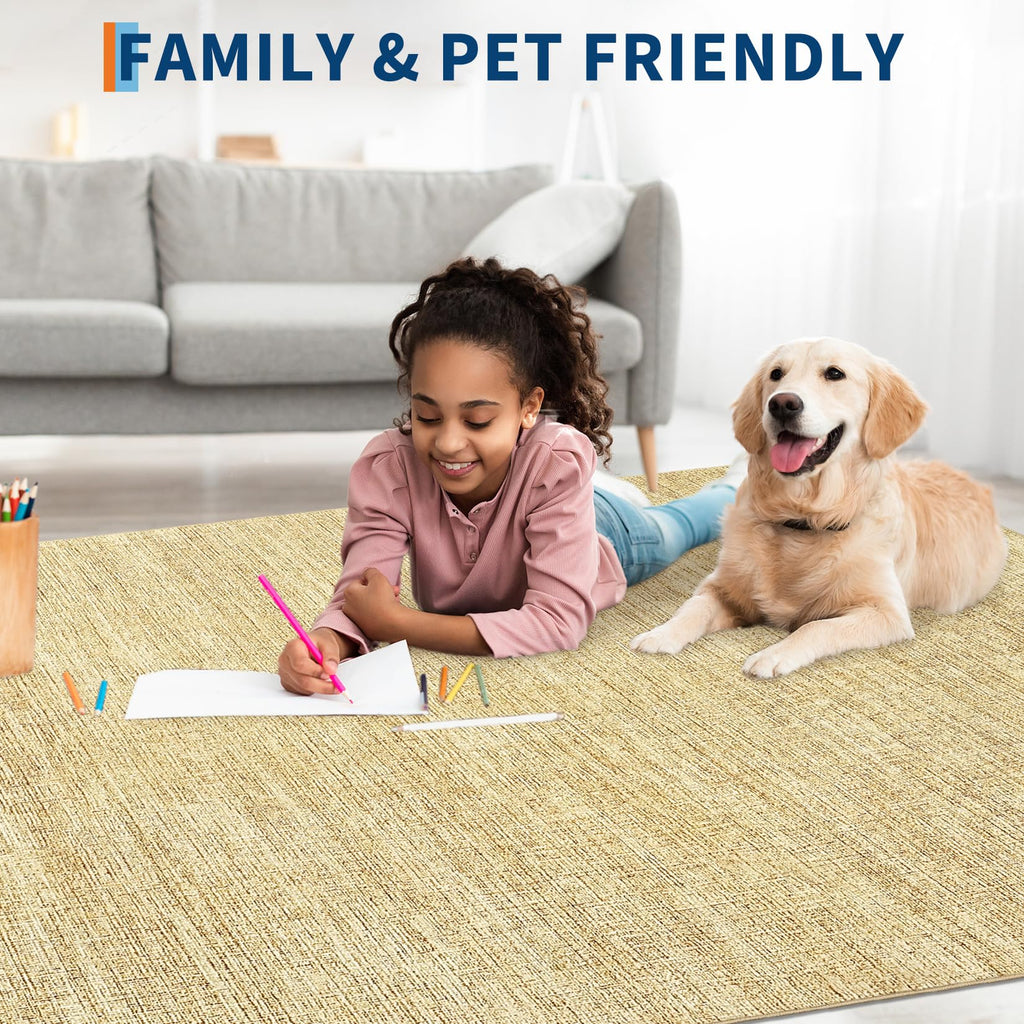 Washable Area Rug 8x10 Bedroom Neutral Rugs