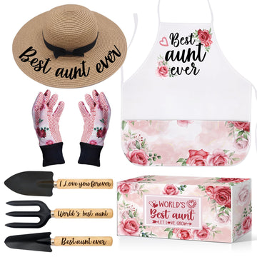 Gifts for Aunt, Aunt Birthday Gifts from Niece, Women Gardening Tool Sets Outdoor Horticulture Starter, Mothers Day