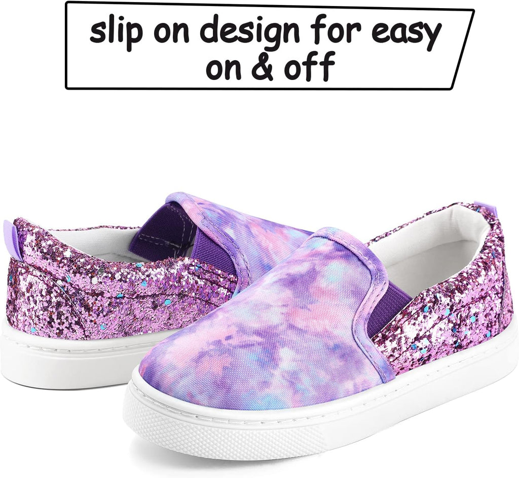 Toddler Sneakers for Girls Boys Slip On Canvas Walking Shoes