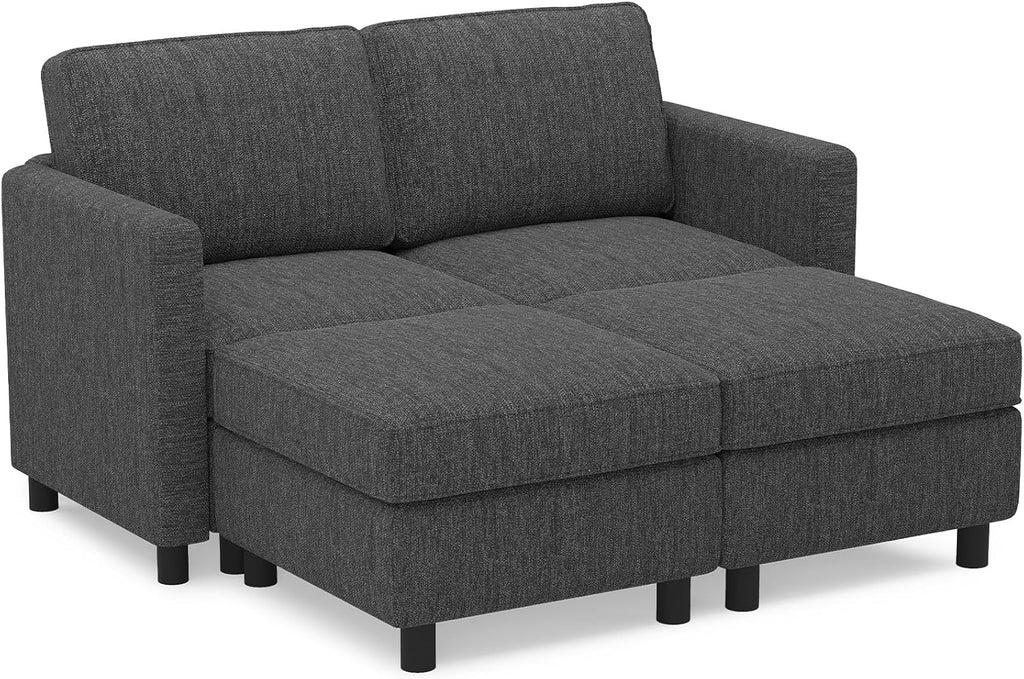 58.3" Modular Sectional Sofa 4 Seats Sleeper Sofa Washable Sectional Couches Comfy Couches with Storage Seat Couch
