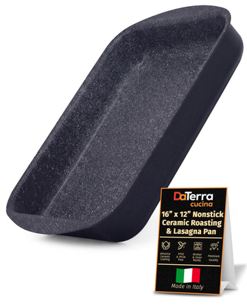Ceramic-Coated Nonstick Roasting & Lasagna Pan - 16"x12"x3"