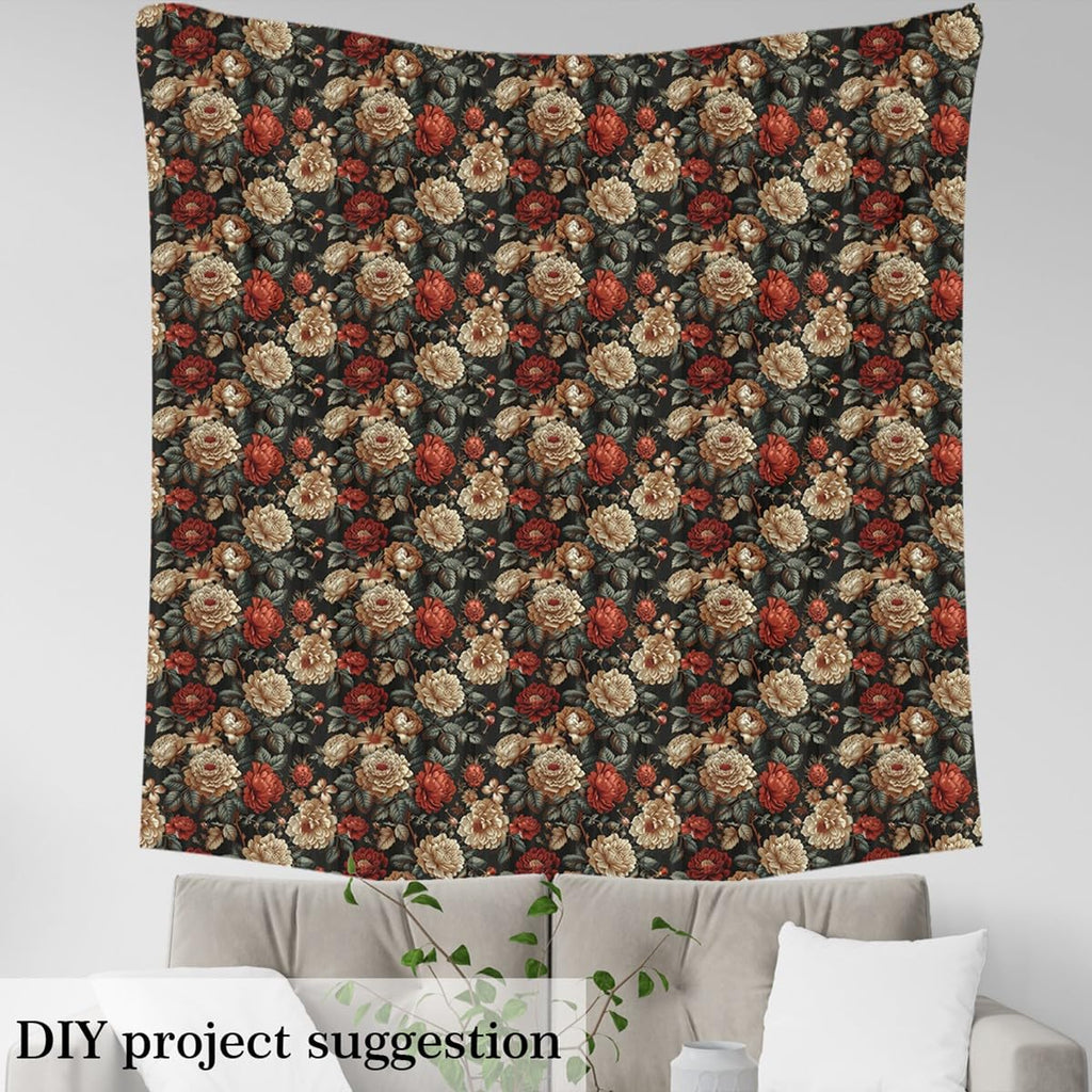 Peony Fabric by The Yard Groovy Flower Floral Upholstery