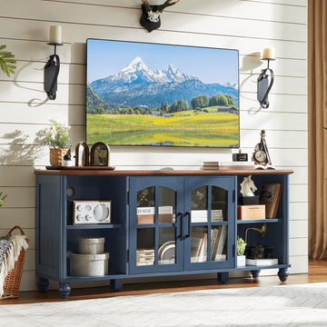 Farmhouse TV Stand for 60 in TV, Entertainment Center