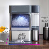 2.0 XL with 1 Gallon Tank, Chewable Crunchable Countertop Nugget Ice Maker, Scoop included, 38 lbs in 24 hours