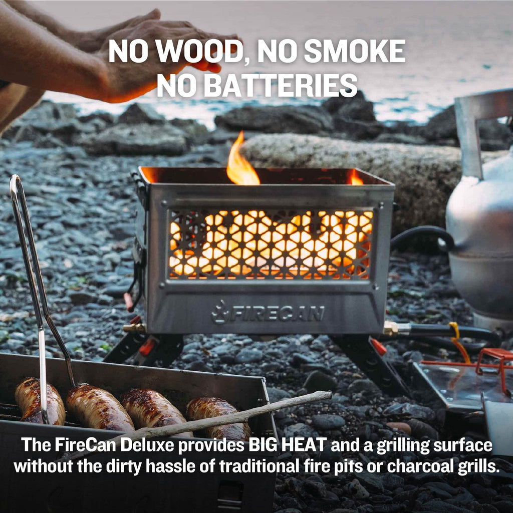 FireCan Deluxe Portable Propane Fire Pit and Grill