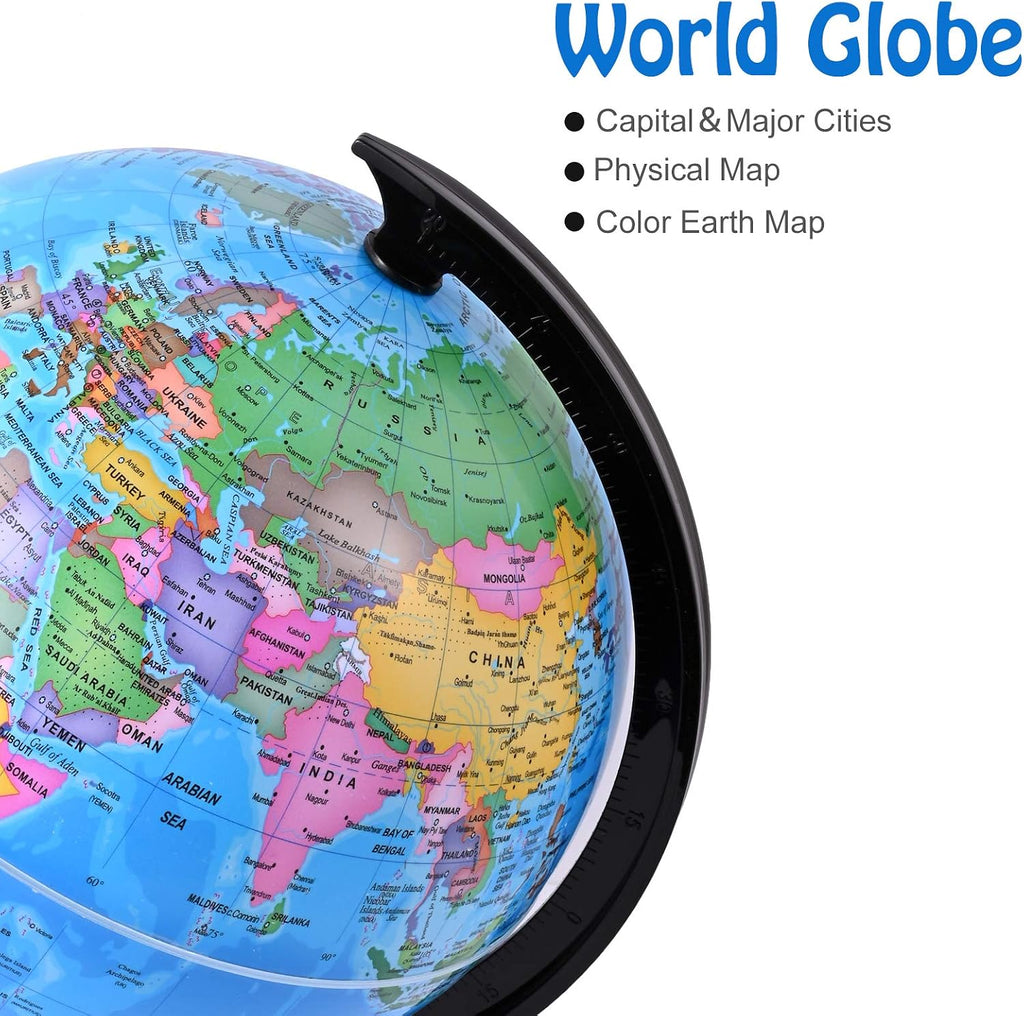 8'' World Globe for Kids Learning