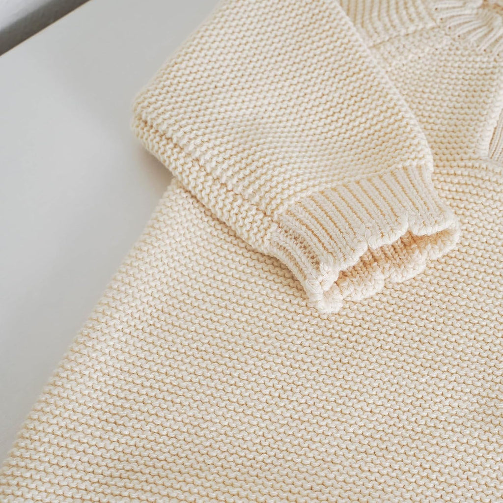 Cotton Baby Sweater, Knit Outfits for Newborns, Warm Infant Clothe