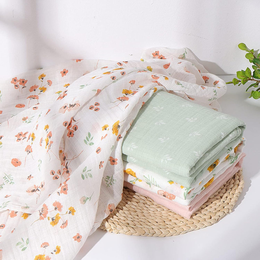 Muslin Swaddle Blanket, Baby Swaddle Blanket for Boys & Girls, Nursery Receiving Blanket, Baby Swaddle