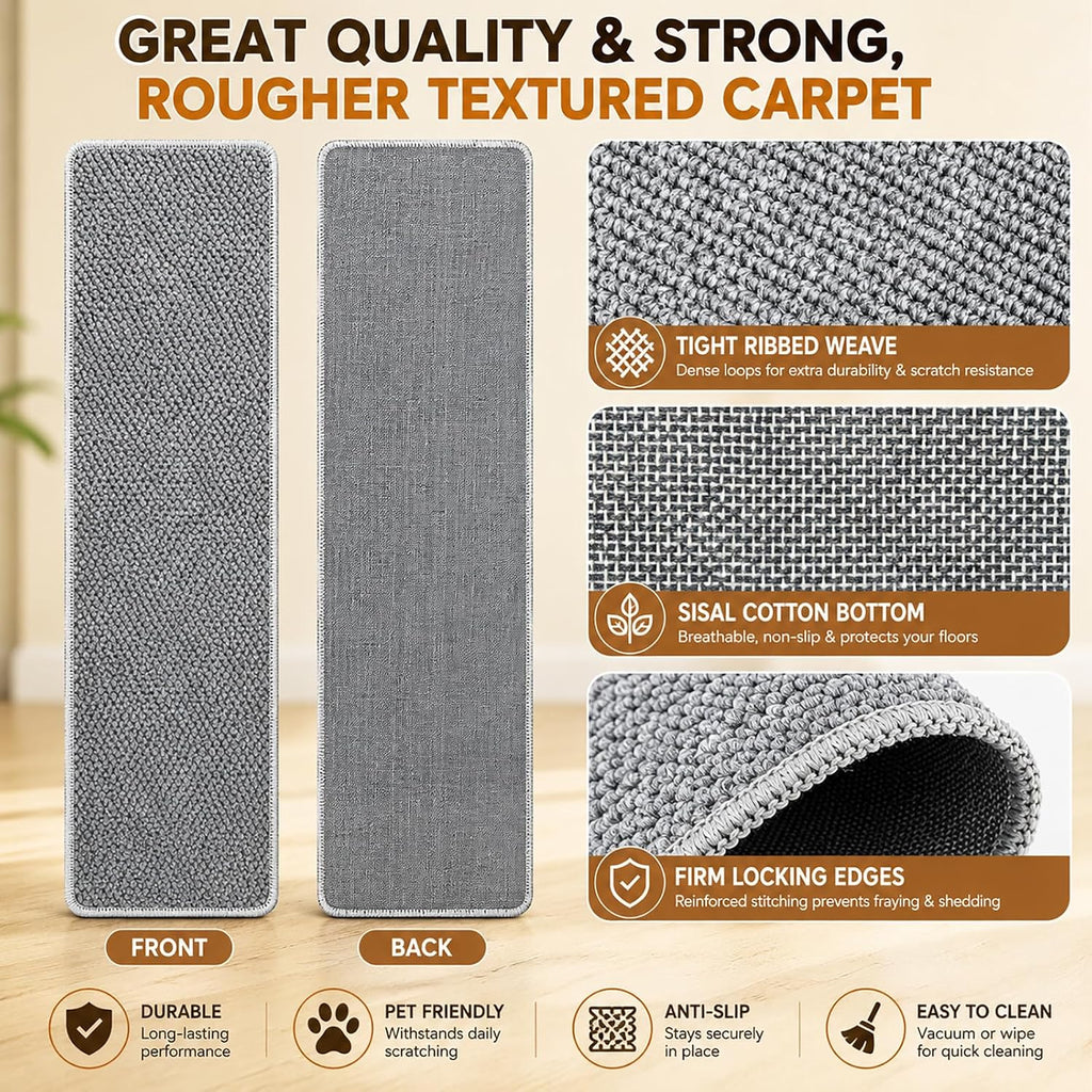 71x15.8" Thickened Cat Wall Climbing Carpet with 16 Fixed Nails