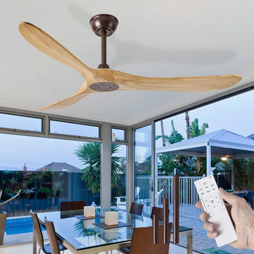 Inspired Maverick Style 60" wood ceiling fan, Oil Rubbed Bronze