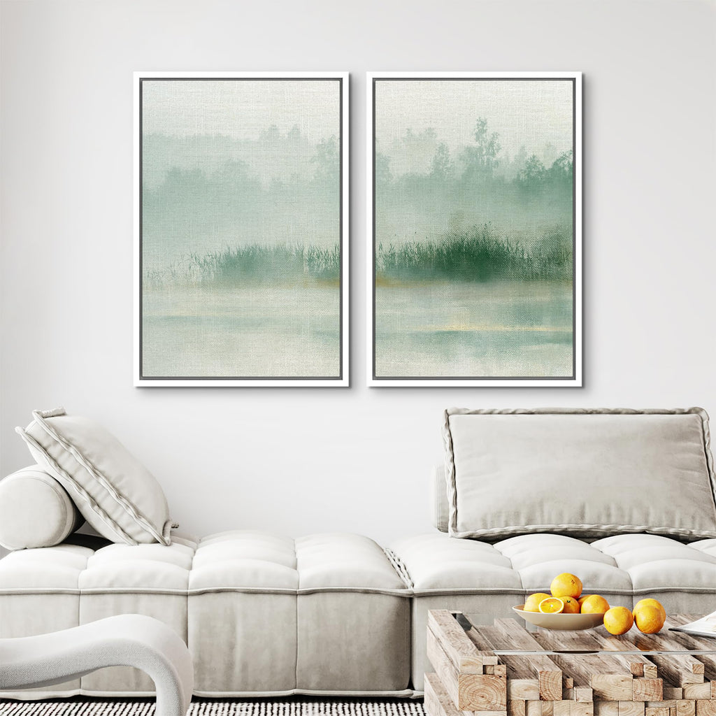 Framed Canvas Print Wall Art Set Monochrome Whirls Abstract Expressionist Illustrations Modern Art Decorative