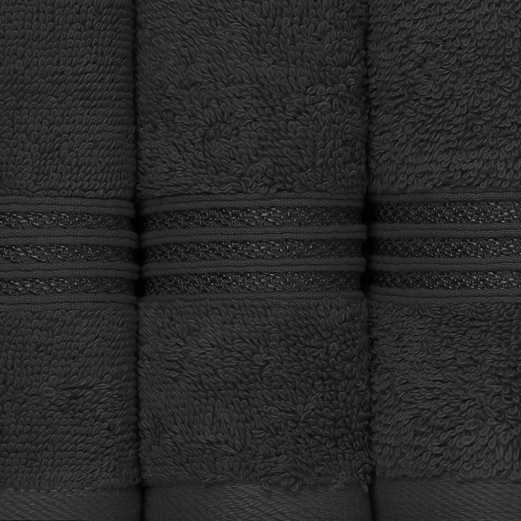 BNM Egyptian Cotton 8 Piece Towel Set, Assorted Towels Bathroom, Master, Guest Bath, Decor Essentials, Includes 2