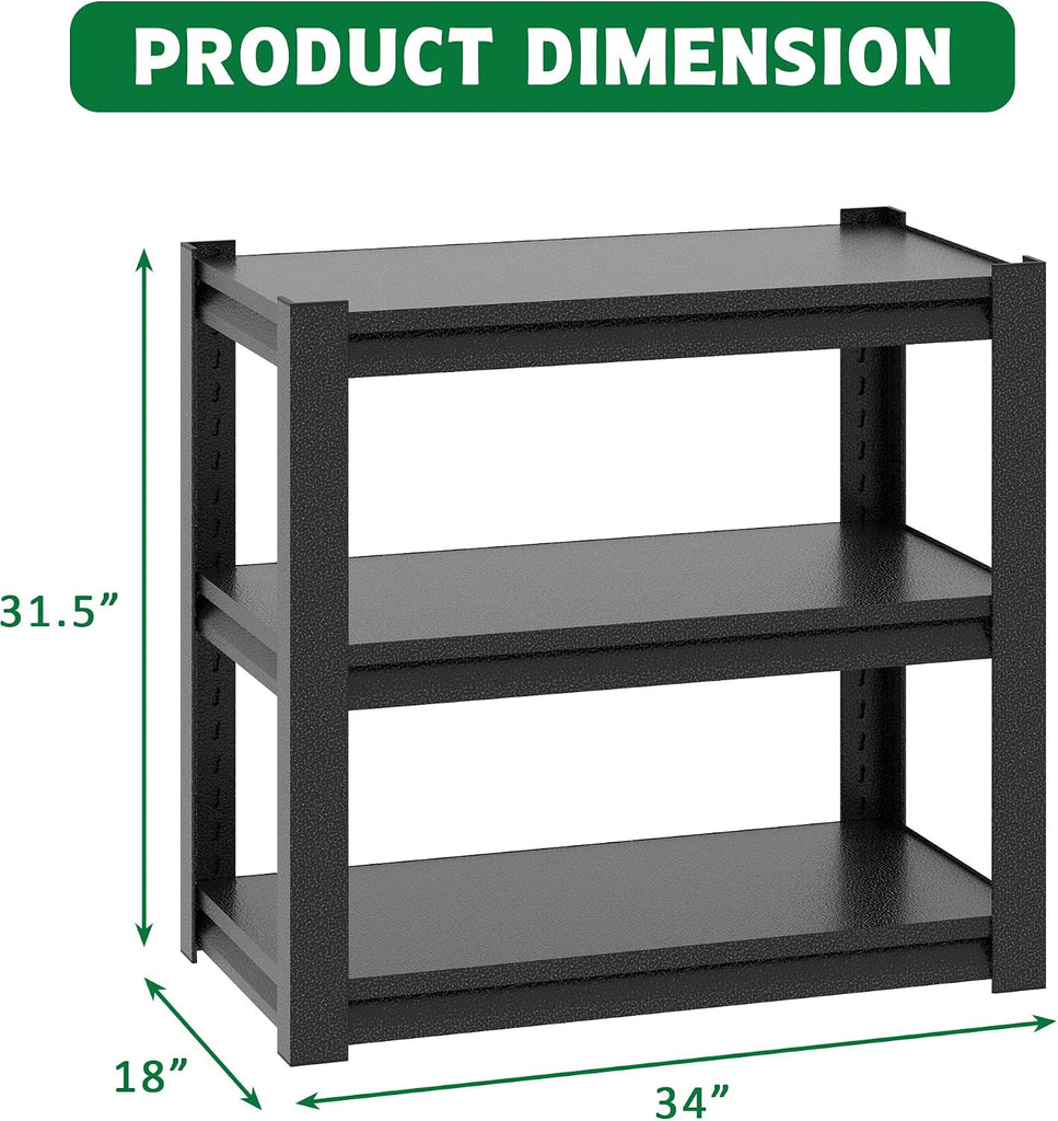 30 Gallon Fish Tank Stand - Metal Aquarium Stand, 34 "W x 18 "D x 31" H Adjustable Heavy Duty Reptile Tank Stand