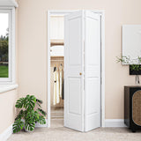 Bifold Doors for 36"x80" Opening, 4-Panel Bifold Closet Door with Hardware Kit, Interior Doors Foldi