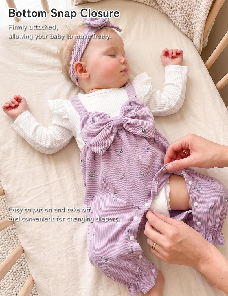 Newborn Baby Girl Clothes Long Sleeve Onesie Girl Newborn Outfits