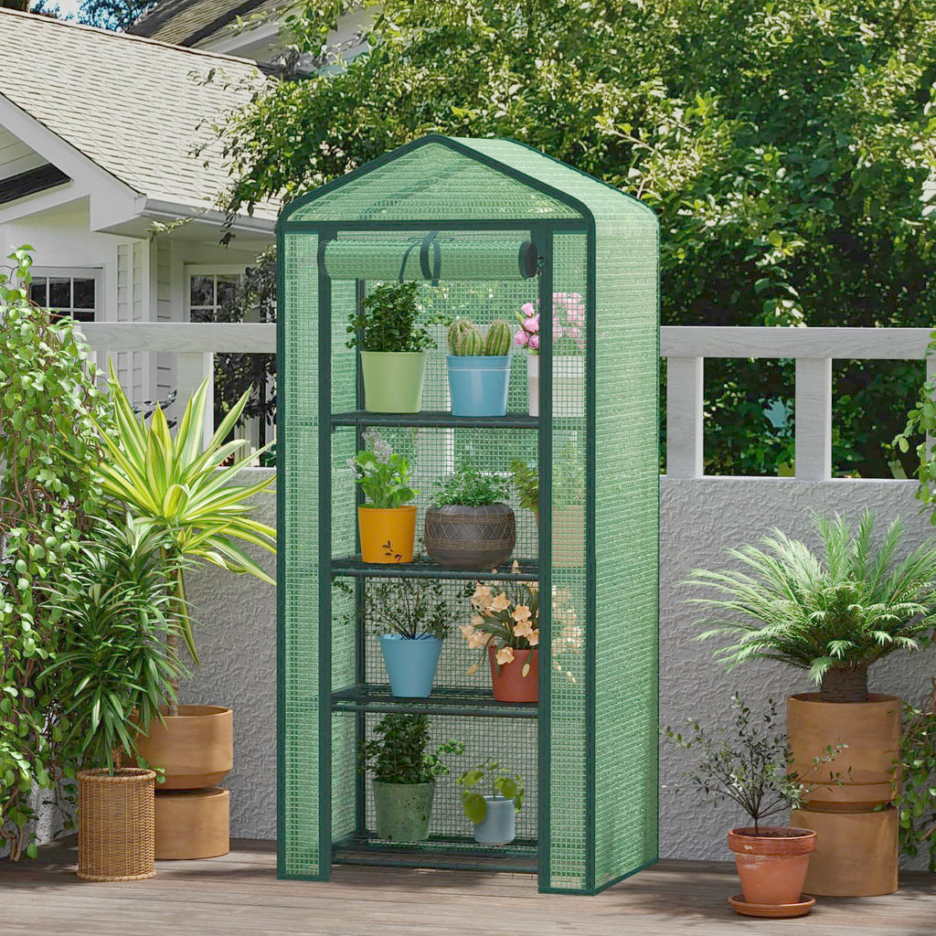 4-Tier Mini Greenhouse for Indoor Outdoor