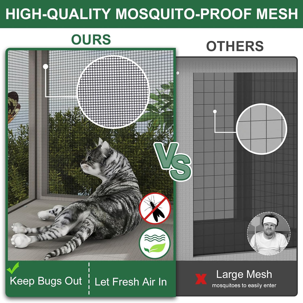 Cat Catio Expandable Window Box Enclosure for Multiple Cats
