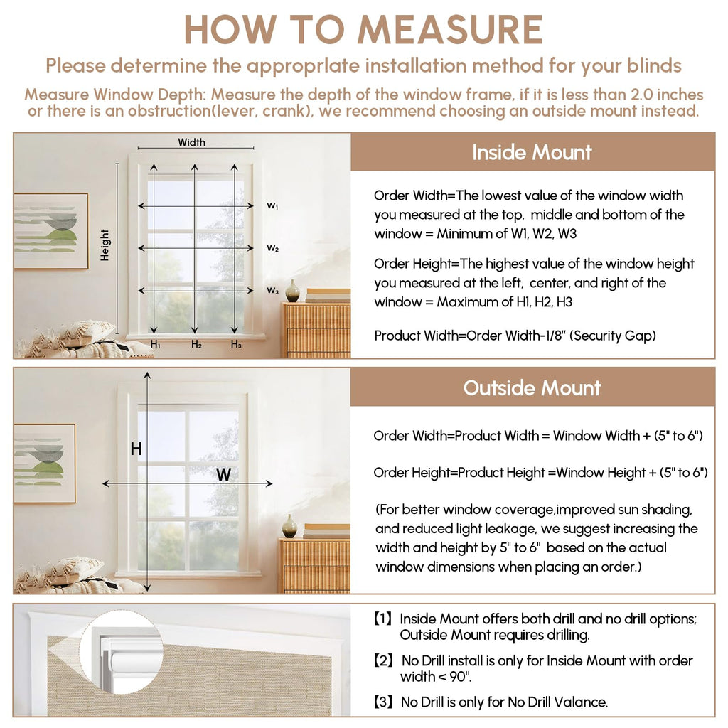 No Drill Motorized Blinds with Remote, 100% Blackout Roller Shades