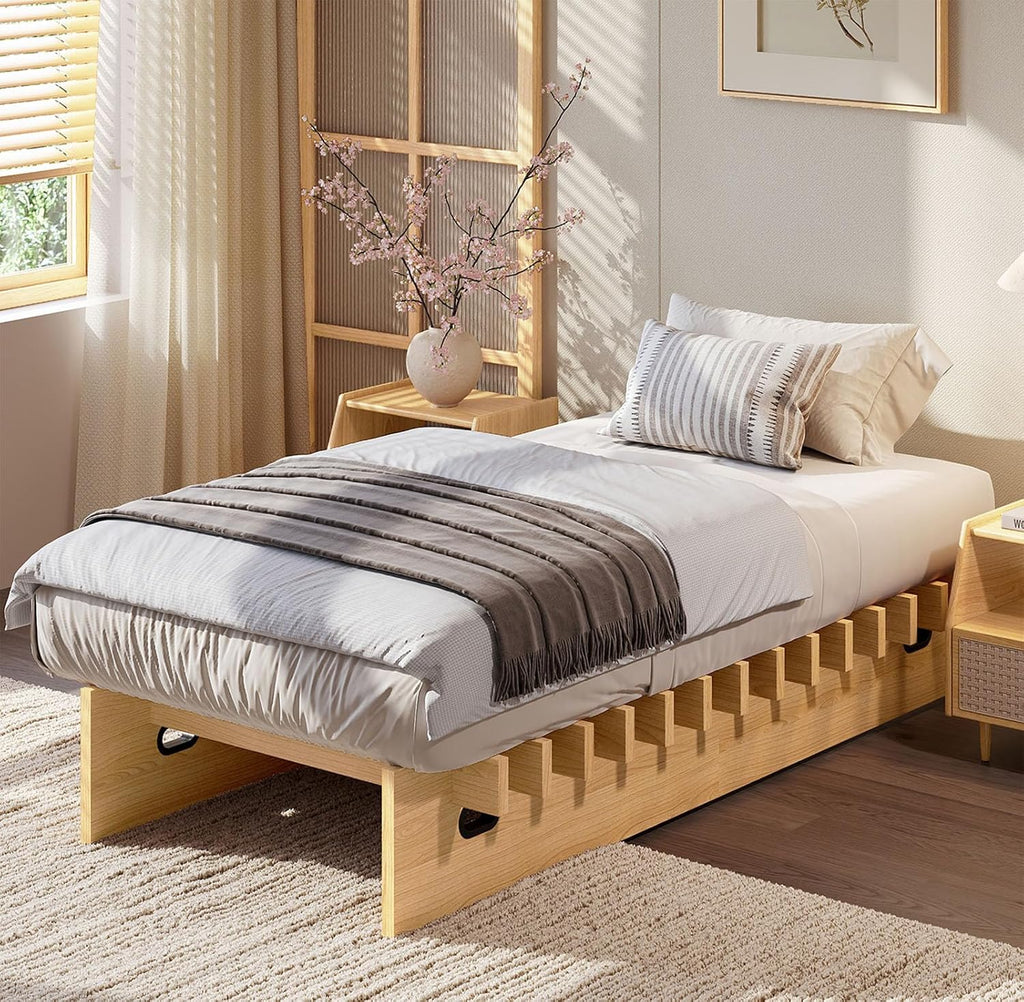 Japanese Platform Bed Frame - Natural Twin