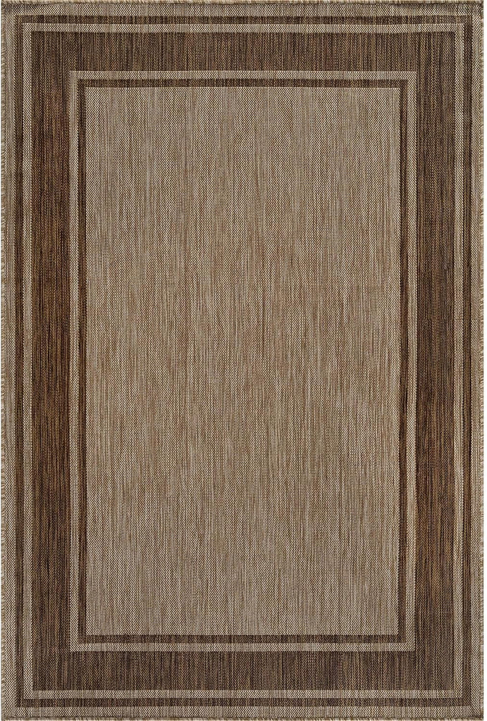 Outdoor Rug 5x7 Modern Bordered Area Rugs for Indoor and Outdoor Patio Deck Porch Garden Waterproof 