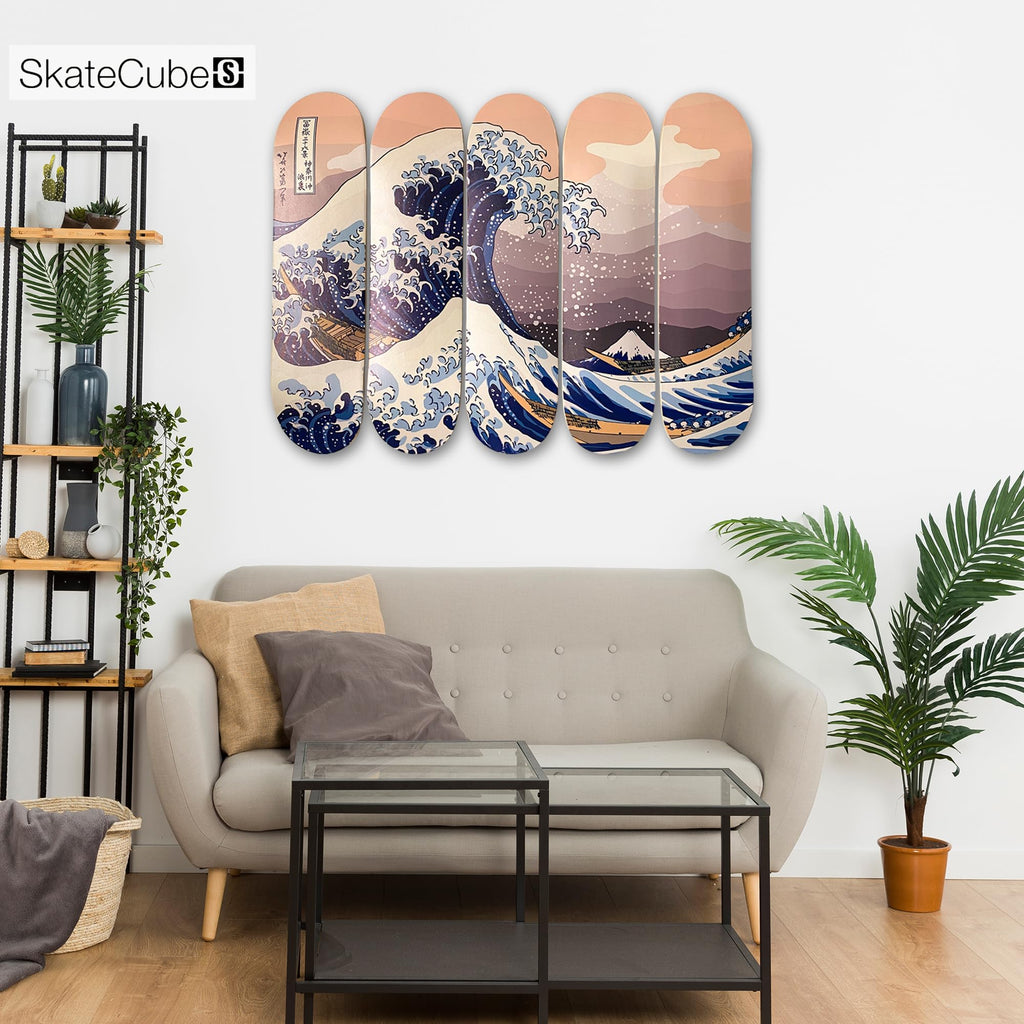 Art - Hokusai Great Wave Off Kanagawa Skateboard Deck Art