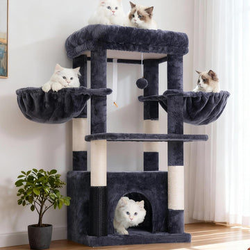 Cat Tree Tower with Large Platform, Spacious Condo