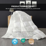 Feather Down Comforter Queen, All Season White Duvet Insert