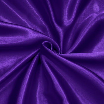 Purple Satin Fabric by The Yard, 1 Yard x 58 Inch