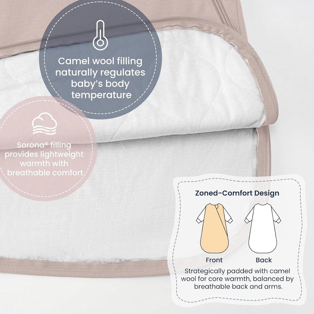 KaiyaBaby Organic Cotton Baby Sleep Sack, Long Sleeve 1.0 TOG