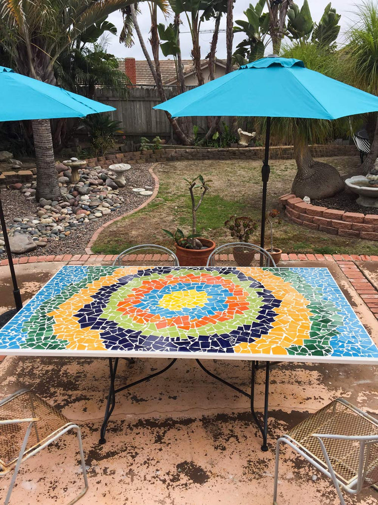 Broken Mosaic of 10 pounds in Mixed Solid Colors Talavera Mexican Handmade Tiles