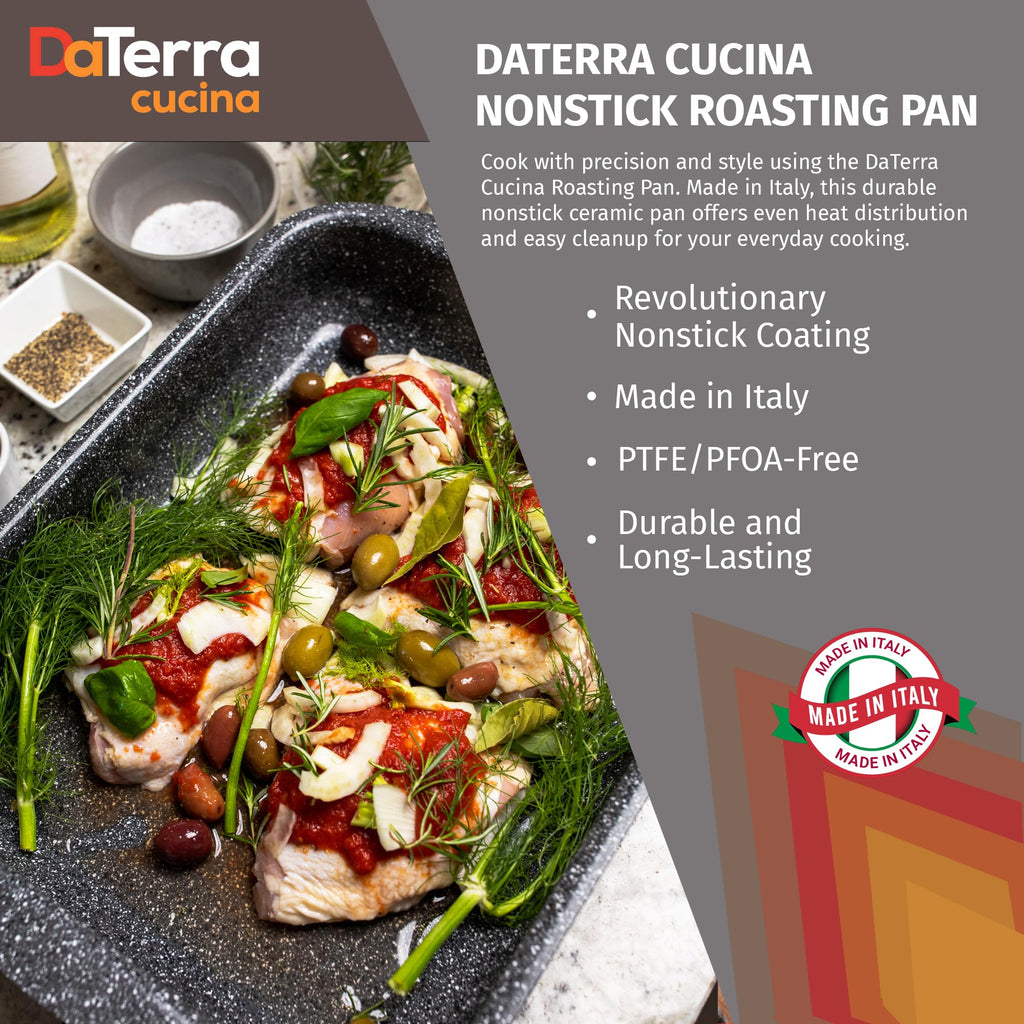Ceramic-Coated Nonstick Roasting & Lasagna Pan - 16"x12"x3"