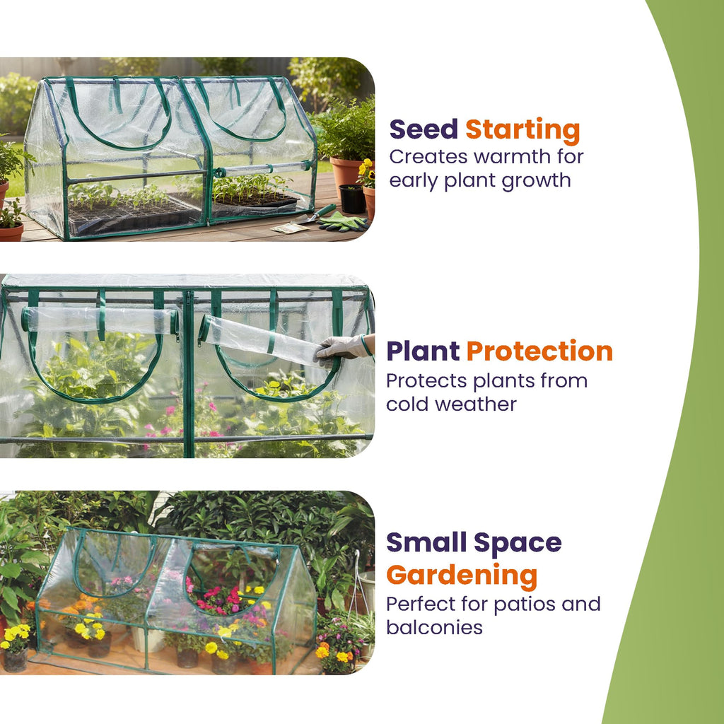 Garden Cold Frame Greenhouse Cloche - 10 Pack