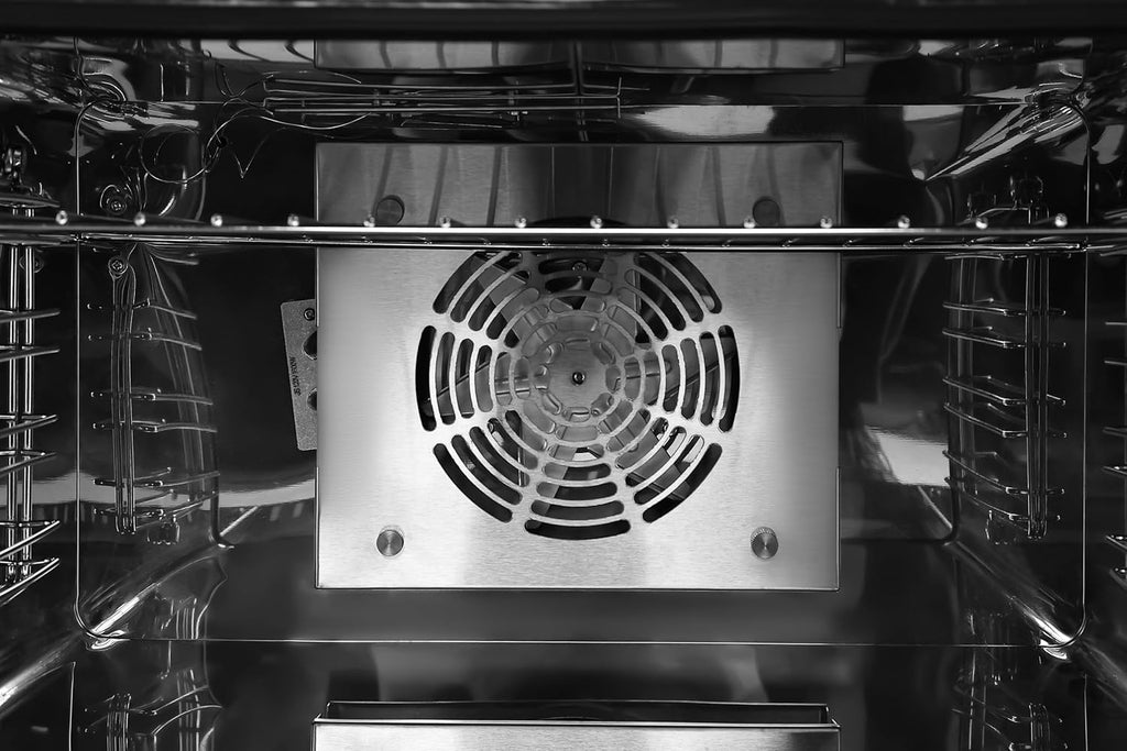 23 in. Commercial Countertop Convection Oven for Half-Size Pans with 4 Racks 1600W of Power in Stainless-Steel, ETL