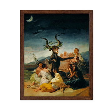 Master Vintage Francisco Goya Poster - Retro Occult Print - Gift for Artist, Friend - Witches Sabbath, Devil, Old