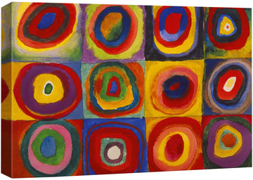 Abstract Canvas Art Squares with Concentric Circles Squares with Concentric Circles by Wassily Kandinsky Giclee