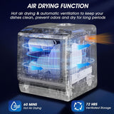 Portable Countertop Dishwashers, 5 Washing Programs Mini Dishwashers with 5 L Built-in Water Tank and Double-layered