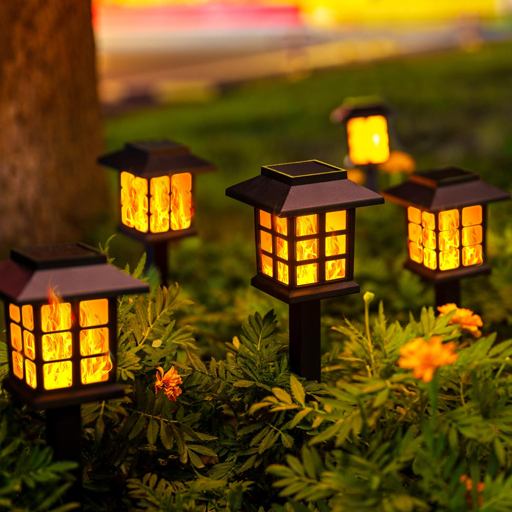 Solar Lights Outdoor Waterproof 10 Pack, LED Garden Decor