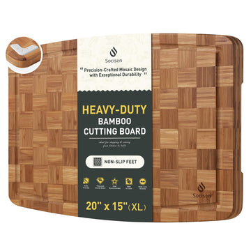 Extra Large Bamboo Cutting Board Non Slip Over Sink Kitchen Wooden Cutting Board 2025 First Apartment Essentials New