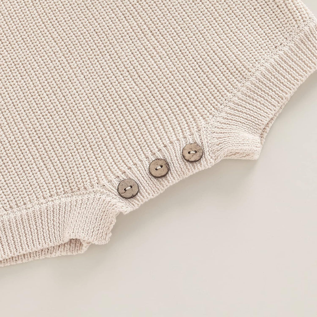 Newborn Baby Girl Boy Sweater Knit Oversized Pullover Sweatshirt Romper