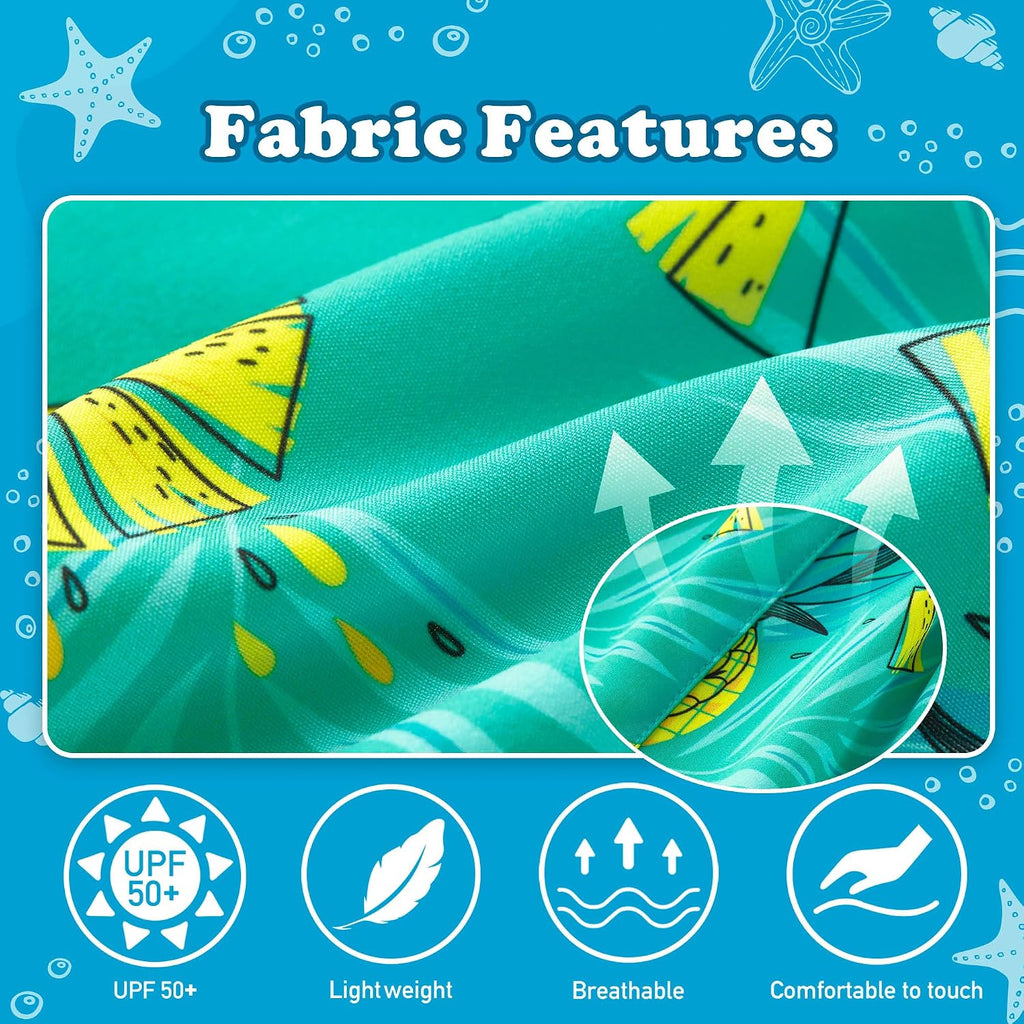 Boys Swim Trunks with Compression Liner Toddler Bathing Suit