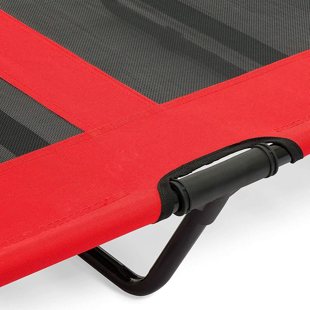 Elevated Dog Bed with Removable Canopy w/Convenient Carrying Bag Indoor Shade 1680D Portable Raised Oxford Fabric